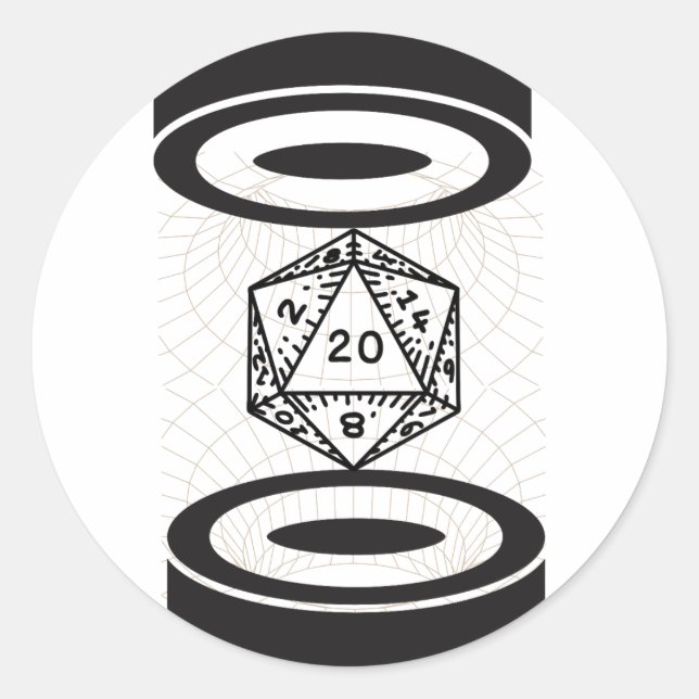 Sticker Rond Rouleau gravitationnel (Devant)