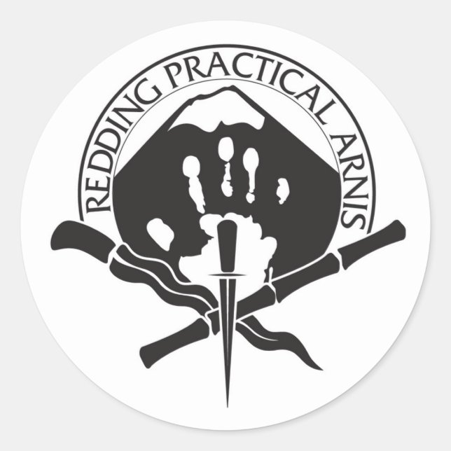 Sticker Rond Roulement Pratique Arnis LOGO (Devant)