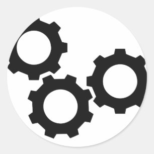 Sticker Rond roulettes noires