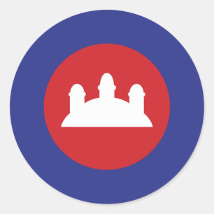 Sticker Rond Roundel cambodgien
