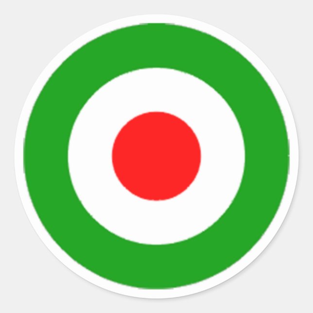 Sticker Rond Roundel de l'armée de l'air iranienne (Devant)