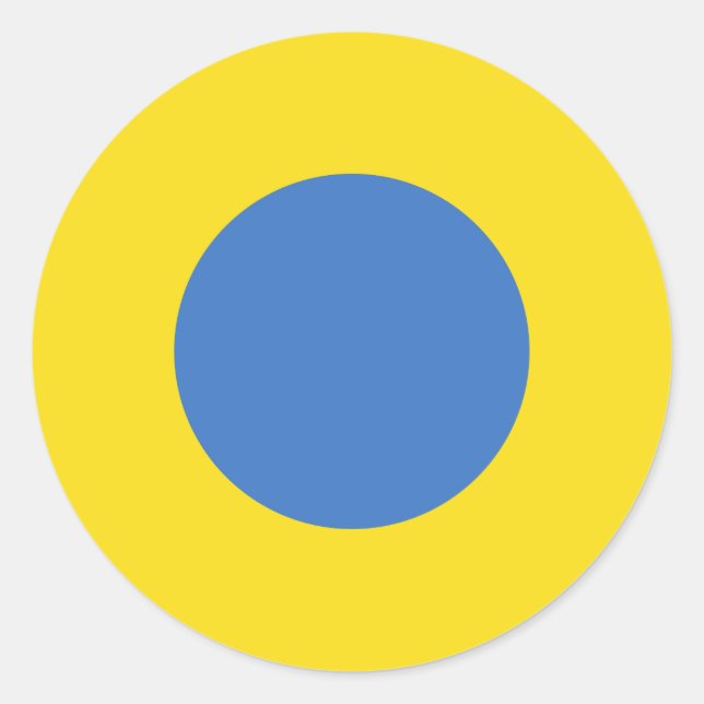 Sticker Rond Roundel de l'armée de l'air ukrainienne (Devant)