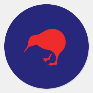 Sticker Rond roundel kiwi en nouvelle-zélande faible visibilité