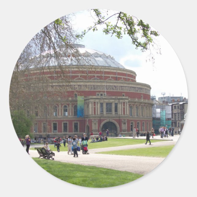 Sticker Rond Royal Albert Hall, Londres. (Devant)