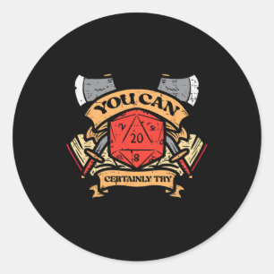 Sticker Rond Rpg que vous pouvez certainement essayer drôle jou