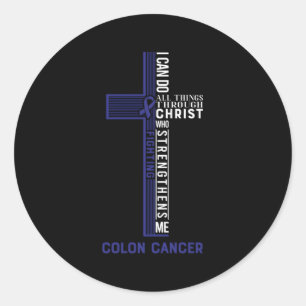 Sticker Rond Ruban de lutte contre le cancer du côlon