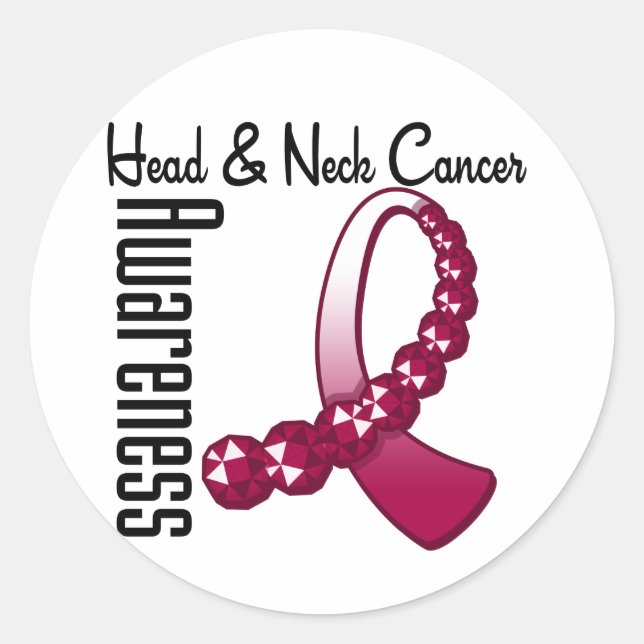 Sticker Rond Ruban de pierre de taille Gemstone Sensibilisation (Devant)