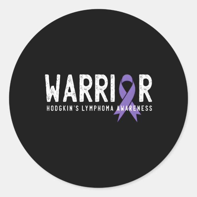 Sticker Rond Ruban De Sensibilisation Au Cancer Du Lymphome Du  (Devant)