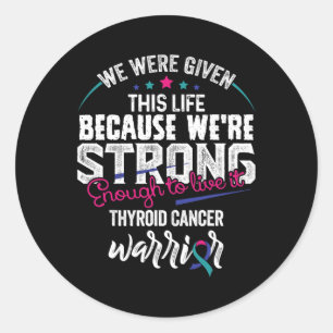 Sticker Rond Ruban de sensibilisation au cancer S1