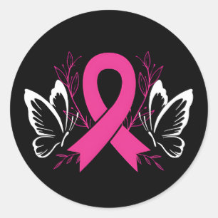 Sticker Rond ruban de sensibilisation sur le cancer du sein