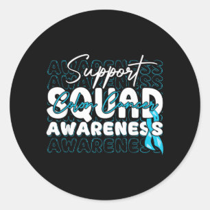 Sticker Rond Ruban de Témoignage de Soutien Contre le Cancer du