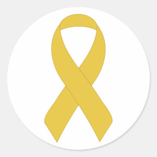 Sticker Rond Ruban jaune simple