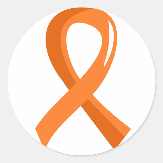 Sticker Rond Ruban MS Orange 3 (Devant)