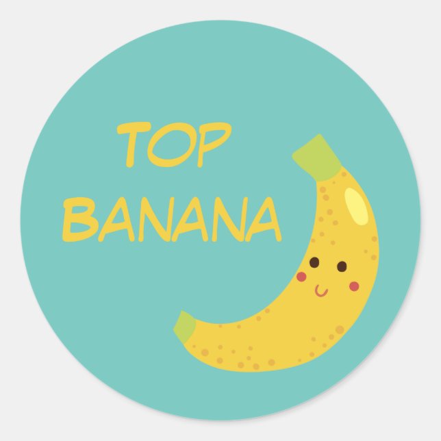 Sticker Rond Ruban Top Banana Award (Devant)