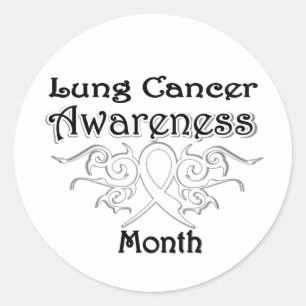 Sticker Rond Ruban tribal - Mois de sensibilisation au cancer d