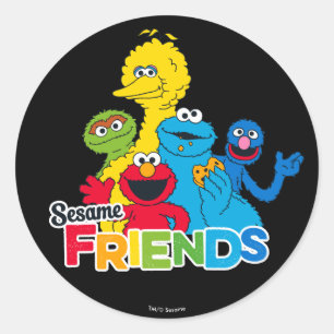 Sticker Rond Rue Sésame   Amis sésame