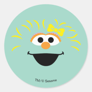 Sticker Rond Rue Sésame   Rosita Face Art