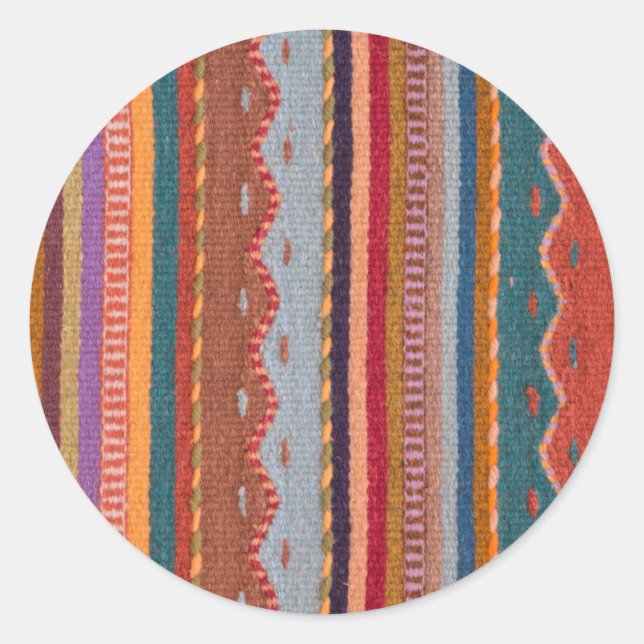 Sticker Rond Rug patterns (Devant)