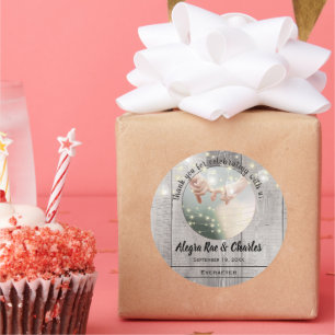 Sticker Rond Rustic Country Votre Merci Photo