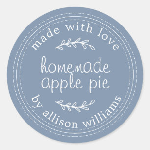 Sticker Rond Rustique fait maison Produits de boulangerie Pomme