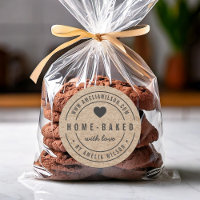 Rustique Faux Kraft Bold Maison cuite au coeur de