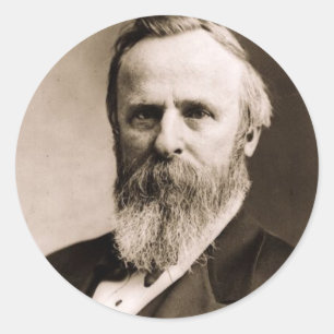 Sticker Rond Rutherford B. Hayes