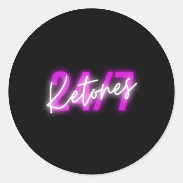 Sticker Rond S Keto Diet Boire Ketones Perte de poids quotidien (Devant)