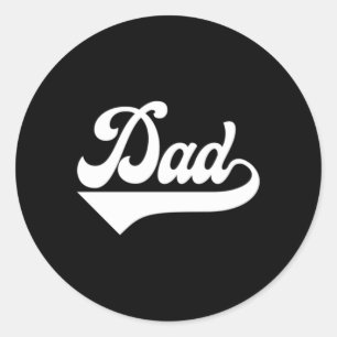 Sticker Rond S Papa Première Fois Papa Fête des pères Nouveau P