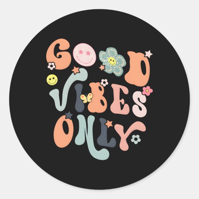 Sticker Rond S Uniquement Inspirationnel Positif Inspiré (Devant)