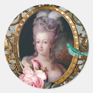 Sticker Rond Sa Majesté, la Reine Marie Antoinette, phoques