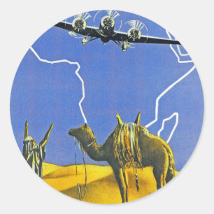 Sticker Rond Sabena ~ Belgique Congo