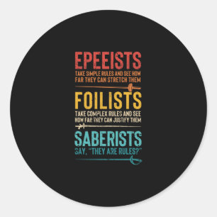 Sticker Rond Sabot épee saber épee