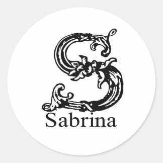 Sticker Rond Sabrina