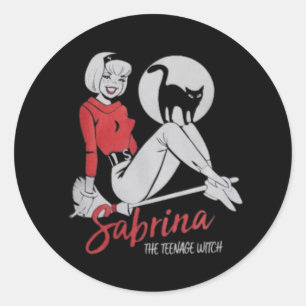 Sticker Rond Sabrina la sorcière adolescente T-shirt