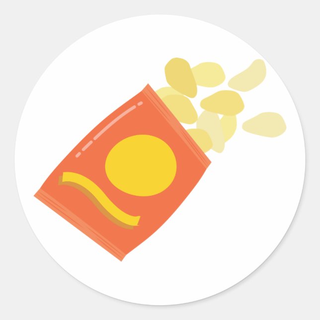 Sticker Rond Sac à chips (Devant)