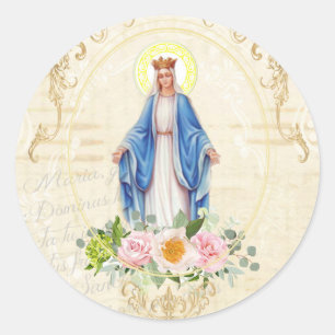 Sticker Rond Sacré-Coeur de Jésus