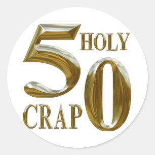 Sticker Rond Sacrée merde