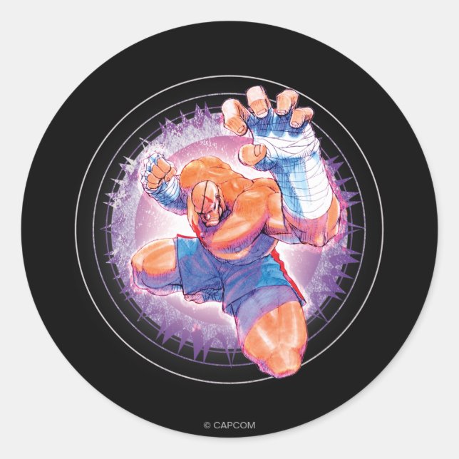 Sticker Rond Sagat (Devant)