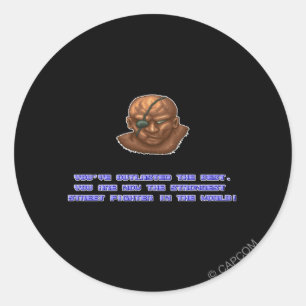 Sticker Rond Sagat KO'ed