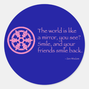 Sticker Rond Sagesse zen