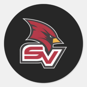 Sticker Rond Saginaw Valley State Cardinals Icon gauche de la p