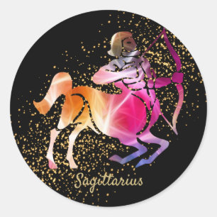 Sticker Rond Sagittaire - Symbole zodiaque