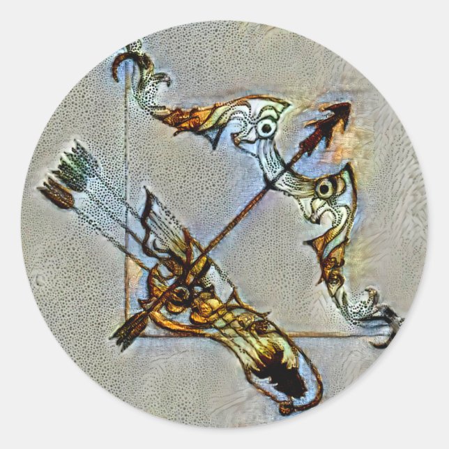 Sticker Rond Sagittarius Venice (Devant)