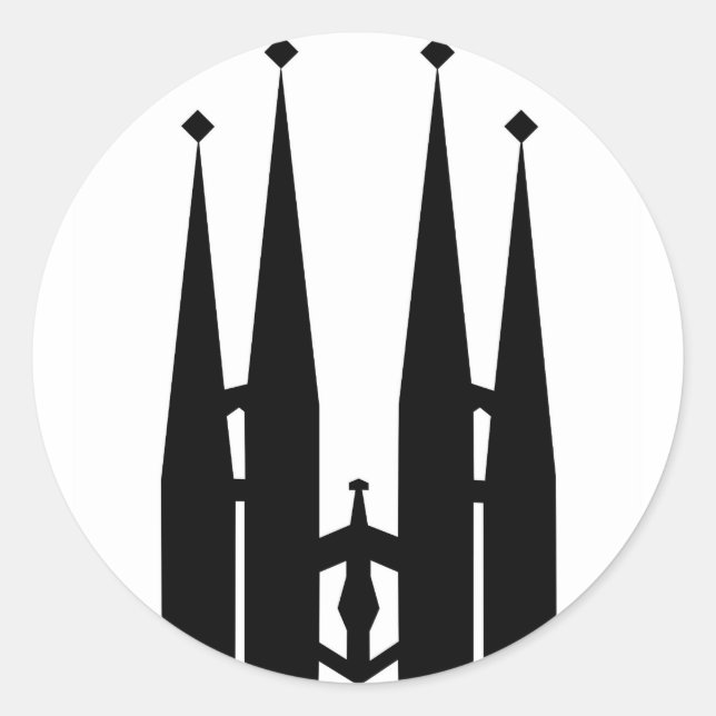 Sticker Rond Sagrada Familia (Devant)