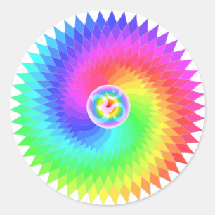 Sticker Rond Sahasrara La Couronne Chakra