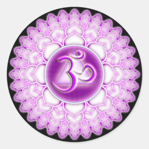 Sticker Rond Sahasrara ou couronnent le 7ème Chakra
