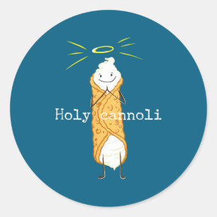 Sticker Rond Saint Cannoli Citation Drôle Cadeau Italien Améric