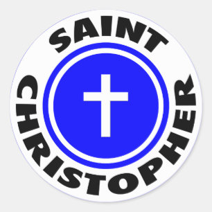 Sticker Rond Saint Christopher