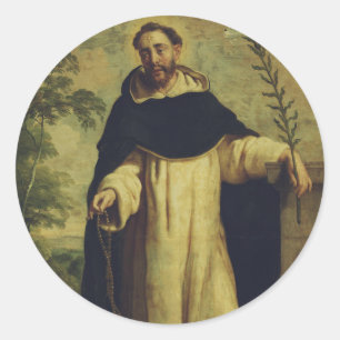 Sticker Rond Saint Dominic de Guzman