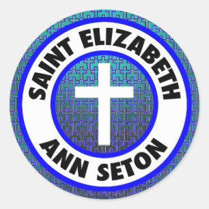 Sticker Rond Saint Elizabeth Ann Seton